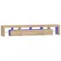 Preview: TV-Schrank mit LED-Leuchten Sonoma-Eiche 230x36,5x40 cm