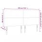 Preview: LED Kopfteil Blau 180x5x118/128 cm Stoff