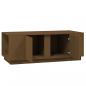 Preview: Couchtisch Honigbraun 110x50x40 cm Massivholz Kiefer
