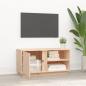 Preview: TV-Schrank 80x35x40,5 cm Massivholz Kiefer