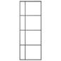 Preview: Schiebetür ESG-Glas und Aluminium 76x205 cm Schwarz