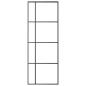 Preview: Schiebetür ESG-Glas und Aluminium 76x205 cm Schwarz