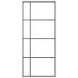 Preview: Schiebetür ESG-Glas und Aluminium 90x205 cm Schwarz