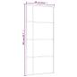 Preview: Schiebetür ESG-Glas und Aluminium 90x205 cm Schwarz