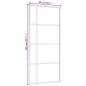 Preview: Schiebetür ESG-Glas und Aluminium 90x205 cm Schwarz