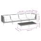 Preview: 5-tlg. Garten-Lounge-Set mit Kissen Poly Rattan Dunkelgrau