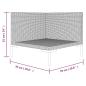 Preview: 8-tlg. Garten-Lounge-Set mit Kissen Poly Rattan Dunkelgrau