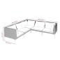 Preview: 5-tlg. Garten-Lounge-Set mit Kissen Poly Rattan Dunkelgrau