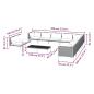 Preview: 12-tlg. Garten-Lounge-Set mit Kissen Poly Rattan Dunkelgrau