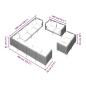 Preview: 11-tlg. Garten-Lounge-Set mit Kissen Poly Rattan Dunkelgrau