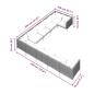 Preview: 10-tlg. Garten-Lounge-Set mit Kissen Poly Rattan Dunkelgrau