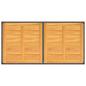 Preview: Gartentisch 150x90x75 cm Poly Rattan und Akazienholz Schwarz