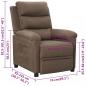 Preview: Relaxsessel Taupe Stoff