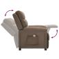 Preview: Massagesessel Taupe Stoff