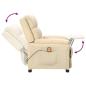 Preview: Massagesessel Creme Stoff