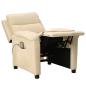 Preview: Massagesessel Creme Stoff