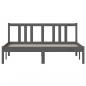 Preview: Massivholzbett Grau 140x190 cm