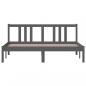 Preview: Massivholzbett Grau 150x200 cm
