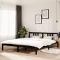 Preview: ARDEBO.de - Massivholzbett Schwarz 160x200 cm