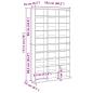 Preview: CD-Regal Räuchereiche 102x23x177,5 cm Holzwerkstoff