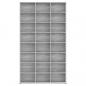 Preview: CD-Regal Grau Sonoma 102x23x177,5 cm Holzwerkstoff