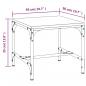 Preview: Couchtisch Schwarz 50x50x35 cm Holzwerkstoff