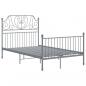 Preview: Bettgestell Grau Metall 120x200 cm 