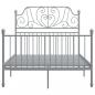 Preview: Bettgestell Grau Metall 120x200 cm 