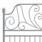 Preview: Bettgestell Grau Metall 120x200 cm 