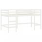 Preview: Kinderhochbett mit Tunnel Blau 80x200 cm Massivholz Kiefer