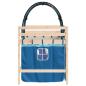 Preview: Kinderhochbett mit Tunnel Blau 90x200 cm Massivholz Kiefer