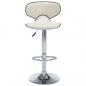 Preview: Barhocker 2 Stk. Creme Kunstleder