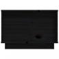 Preview: Couchtisch Schwarz 60x50x35 cm Massivholz Kiefer