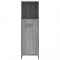 Preview: Badschrank Grau Sonoma 30x30x95 cm Holzwerkstoff