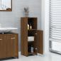Preview: Badschrank Braun Eichen-Optik 30x30x95 cm Holzwerkstoff