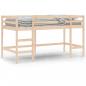 Preview: Kinderhochbett mit Leiter 90x200 cm Massivholz Kiefer