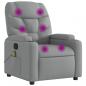 Preview: Massagesessel Hellgrau Stoff