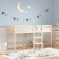 Preview: ARDEBO.de - Kinderhochbett mit Leiter 80x200 cm Massivholz Kiefer