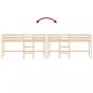 Preview: Kinderhochbett mit Leiter 80x200 cm Massivholz Kiefer