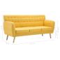 Preview: 3-Sitzer-Sofa Stoff 172x70x82 cm Gelb