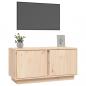 Preview: TV-Schrank 80x35x40,5 cm Massivholz Kiefer