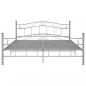 Preview: Bett Grau Metall 180x200 cm