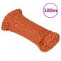 Preview: Bootsseil Orange 5 mm 100 m Polypropylen
