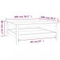 Preview: Couchtisch 100x100x40 cm Massivholz Kiefer