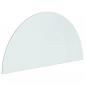 Preview: Funkenschutzplatte Glas Halbrund 1000x500 mm