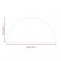 Preview: Funkenschutzplatte Glas Halbrund 1000x500 mm
