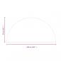Preview: Funkenschutzplatte Glas Halbrund 1000x500 mm