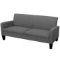 Preview: 3-Sitzersofa 180 x 65 x 76 cm Dunkelgrau