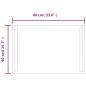 Preview: LED-Badspiegel 60x40 cm