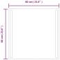 Preview: LED-Badspiegel 60x60 cm